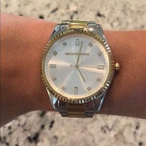 Micheal Kors Gold & Silver Watch